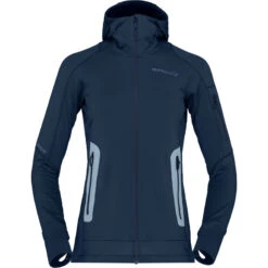 NorronaDamen Falketind Power Grid Hoodie Jacke