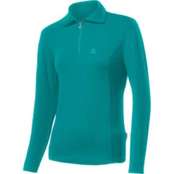 LöfflerDamen Transtex Basic Zip Longsleeve