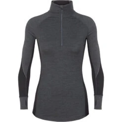 IcebreakerDamen 260 Zone Zip Longsleeve