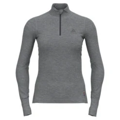 OdloDamen Merino 2 Turtle Half Zip Longsleeve