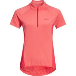 Jack WolfskinDamen Tourer Half Zip Radtrikot